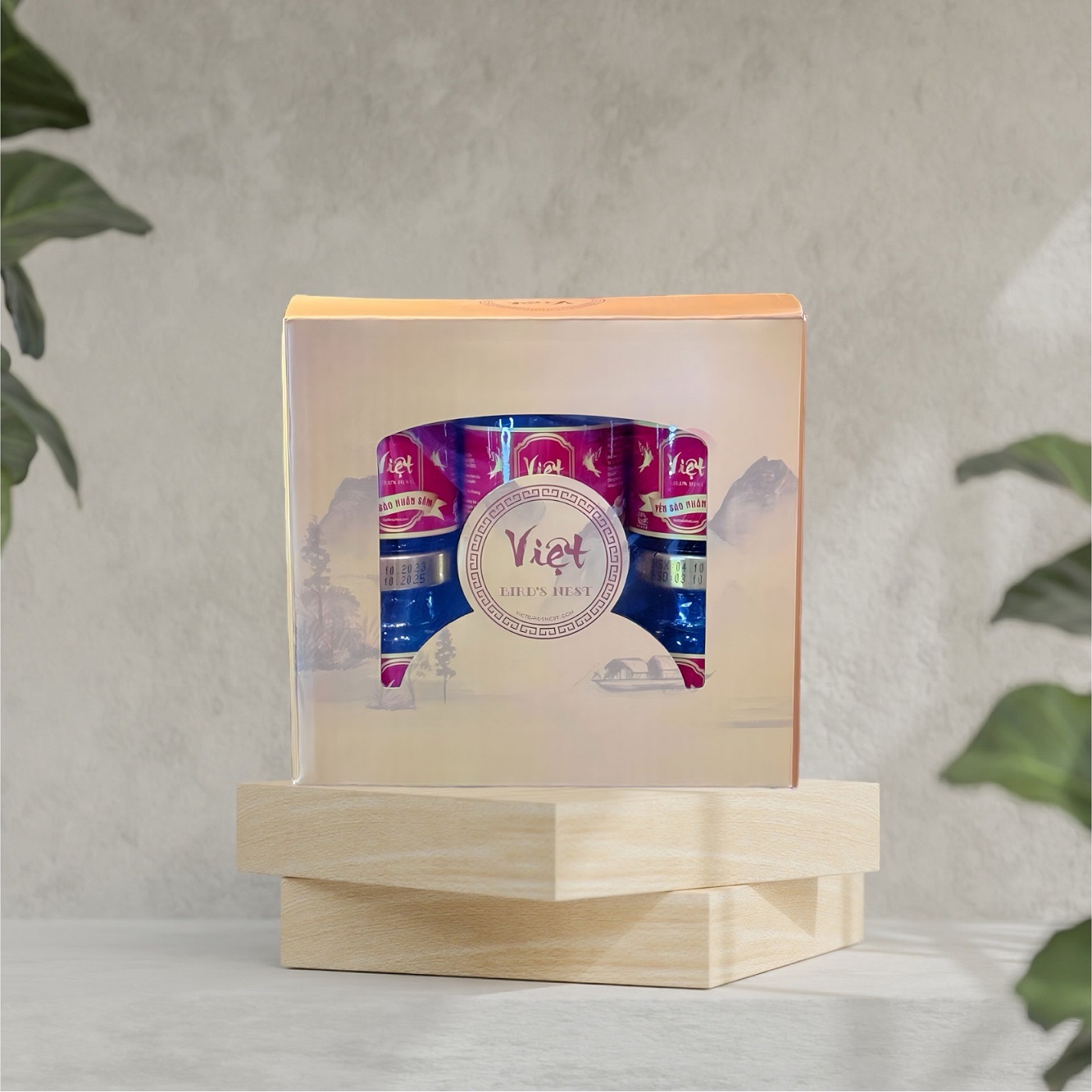 Hộp 6 hũ Yến chưng nhân sâm Việt Bird's Nest